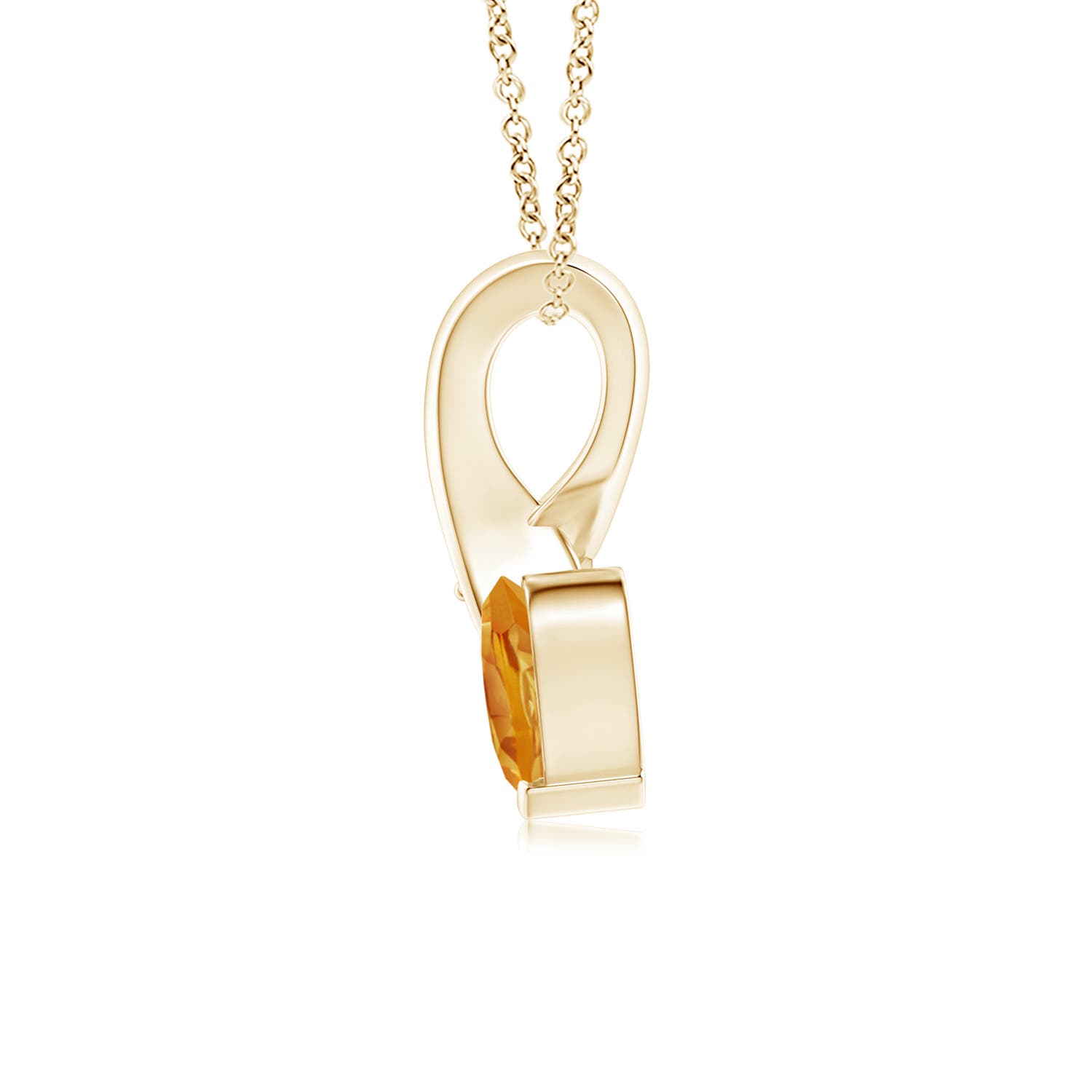 A - Citrine / 0.38 CT / 14 KT Yellow Gold