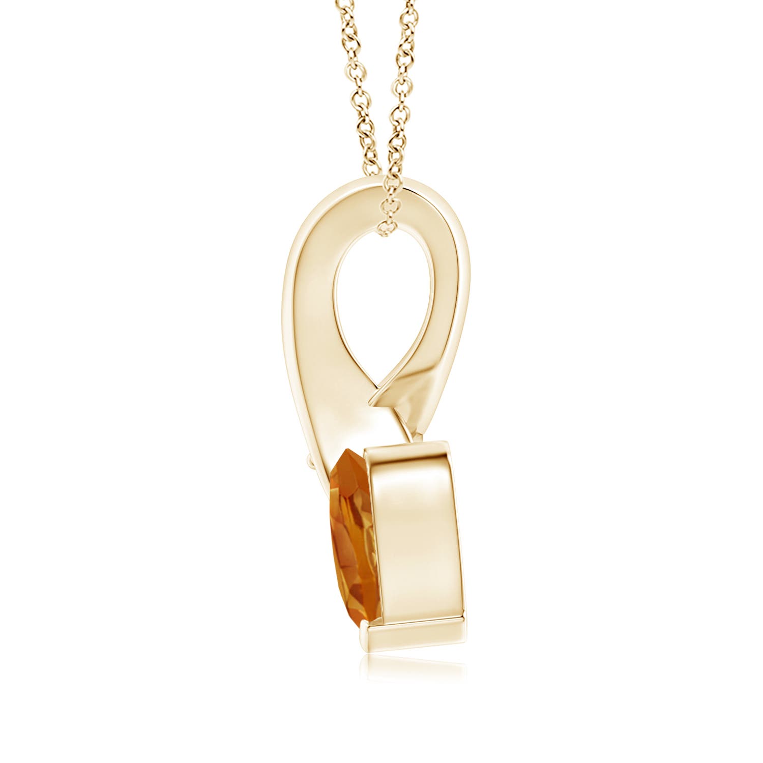 AA - Citrine / 0.74 CT / 14 KT Yellow Gold