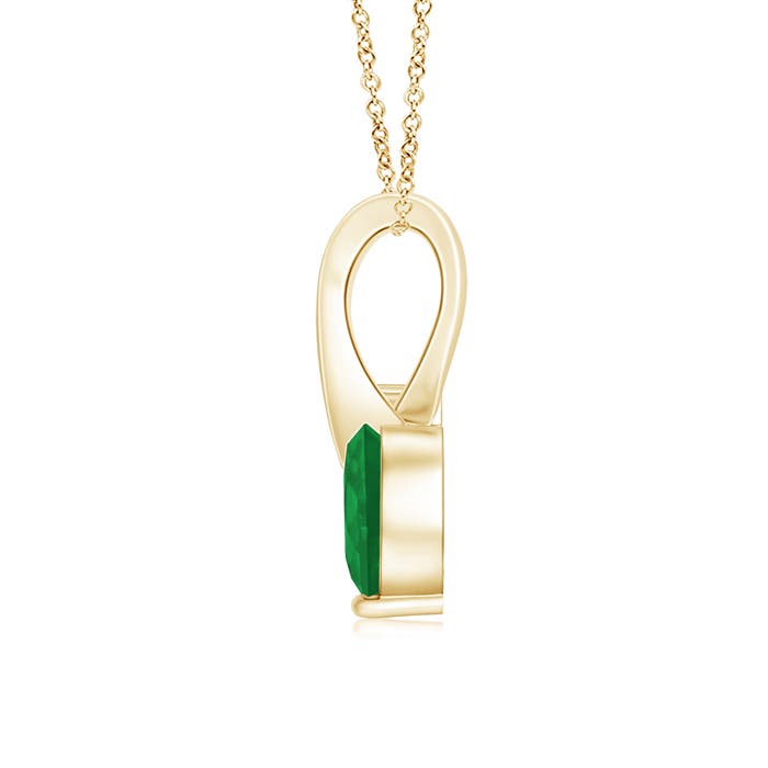 A - Emerald / 0.43 CT / 14 KT Yellow Gold