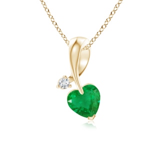Heart AA Emerald
