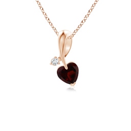Fashion Rose Gold Garnet Necklaces & Pendants