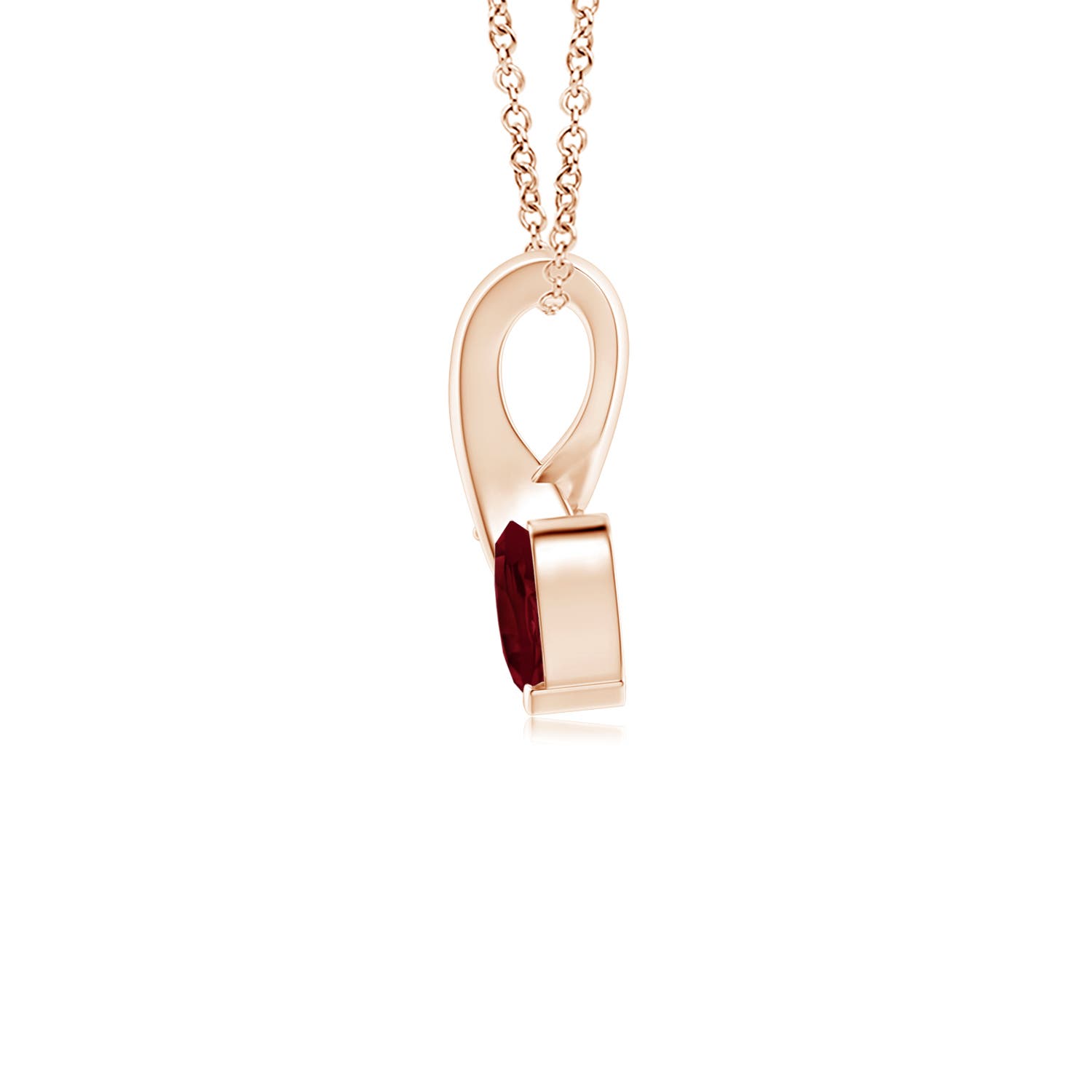 A - Garnet / 0.26 CT / 14 KT Rose Gold