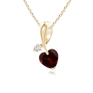 Heart AA Garnet