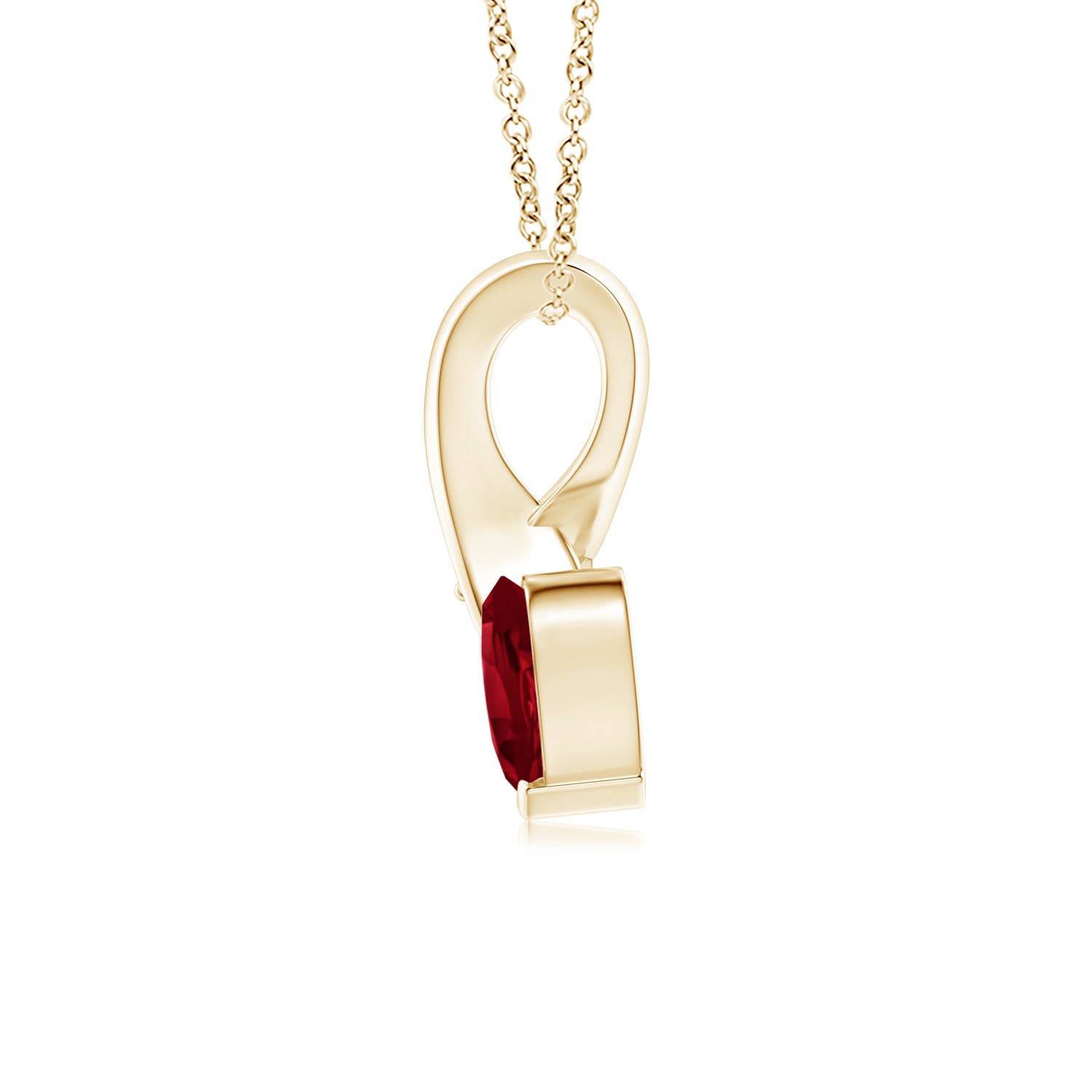 AAA - Garnet / 0.48 CT / 14 KT Yellow Gold