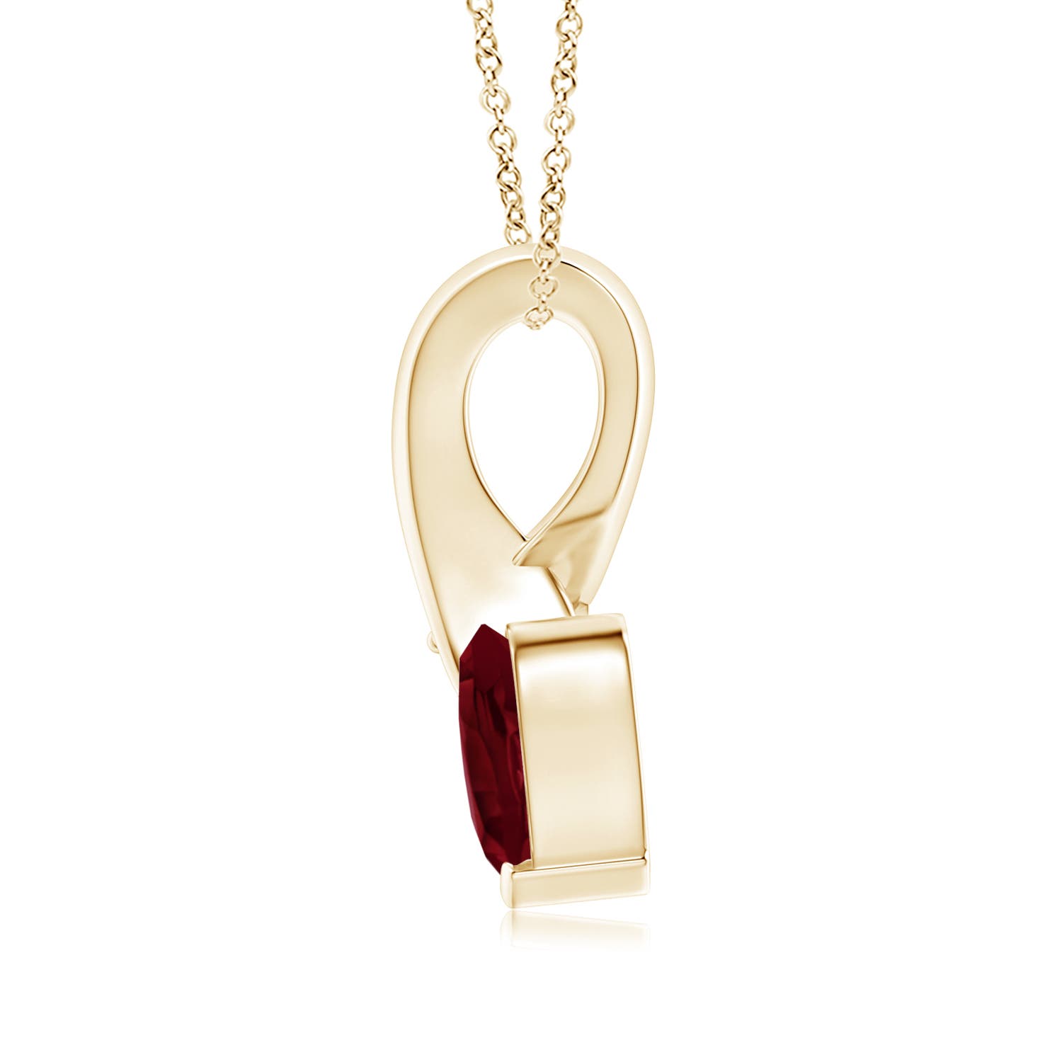 A - Garnet / 0.94 CT / 14 KT Yellow Gold