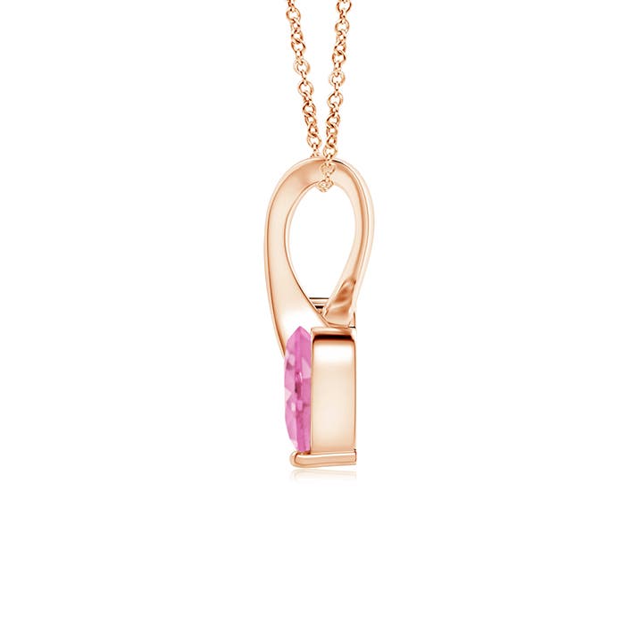 A - Pink Sapphire / 0.26 CT / 14 KT Rose Gold