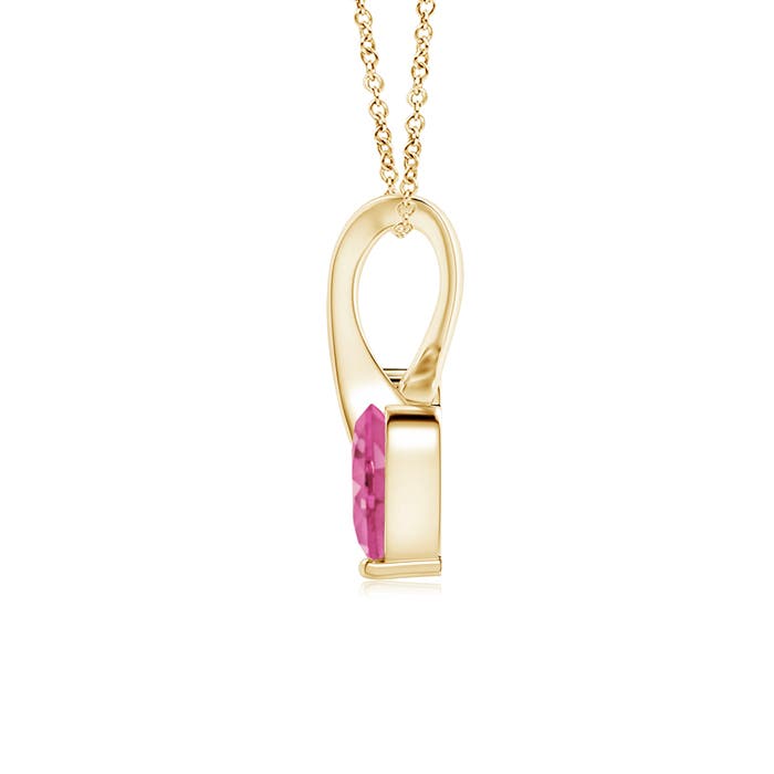 AAA - Pink Sapphire / 0.26 CT / 14 KT Yellow Gold