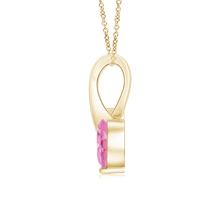 A - Pink Sapphire / 0.58 CT / 14 KT Yellow Gold