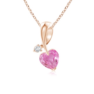 Heart AA Pink Sapphire