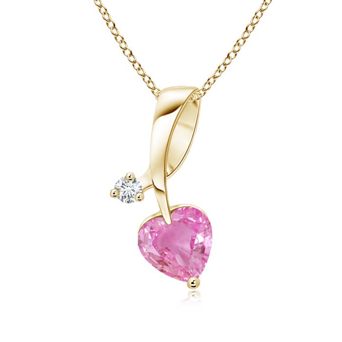 AA - Pink Sapphire / 0.58 CT / 14 KT Yellow Gold