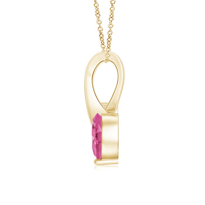 AAA - Pink Sapphire / 0.58 CT / 14 KT Yellow Gold