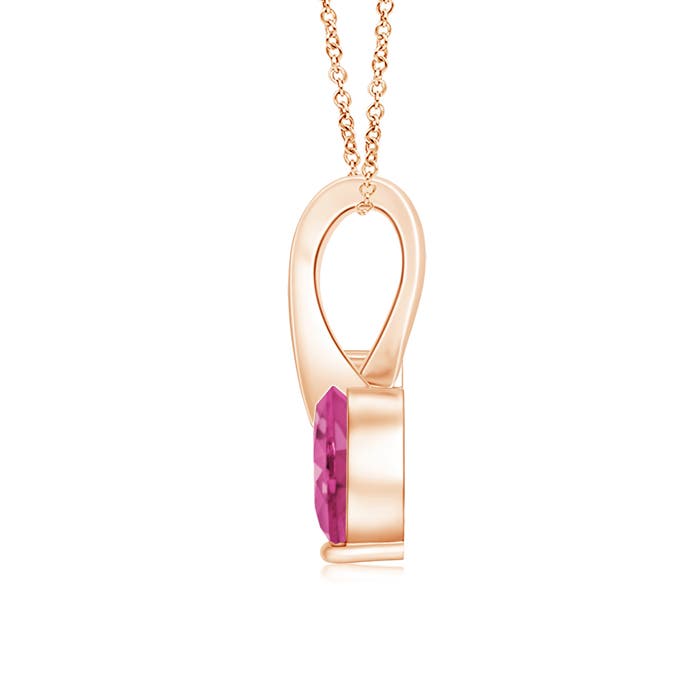 AAAA - Pink Sapphire / 0.58 CT / 14 KT Rose Gold