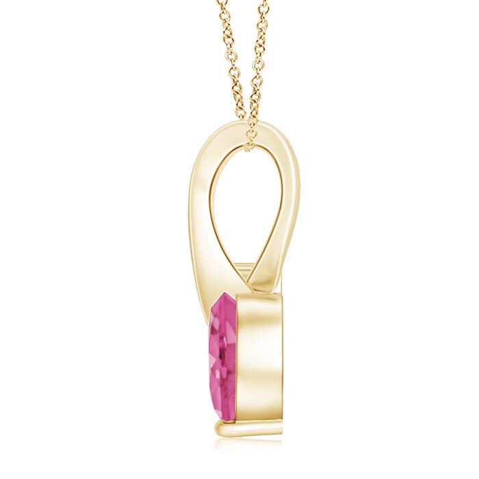 AAA - Pink Sapphire / 0.84 CT / 14 KT Yellow Gold