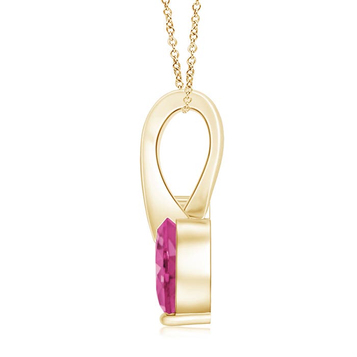AAAA - Pink Sapphire / 0.84 CT / 14 KT Yellow Gold