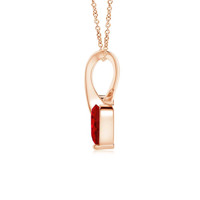 AAA - Ruby / 0.31 CT / 14 KT Rose Gold