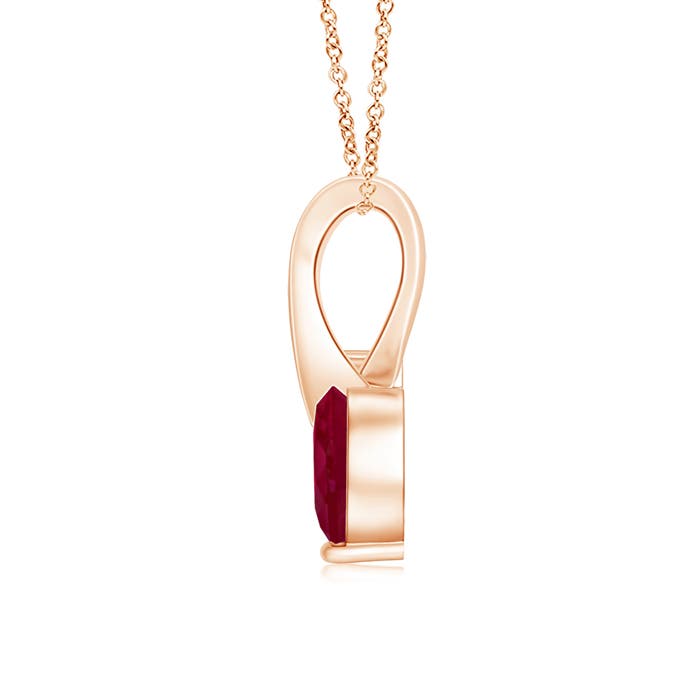 A - Ruby / 0.58 CT / 14 KT Rose Gold