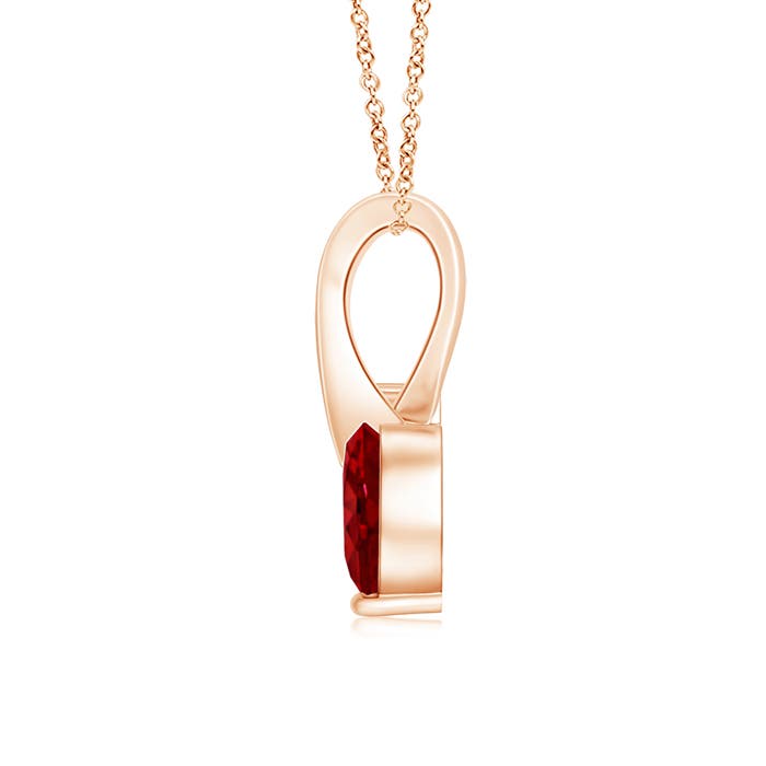 AAAA - Ruby / 0.58 CT / 14 KT Rose Gold