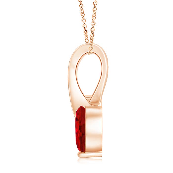 AAA - Ruby / 0.84 CT / 14 KT Rose Gold