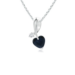 Fashion Platinum Blue Sapphire Necklaces & Pendants