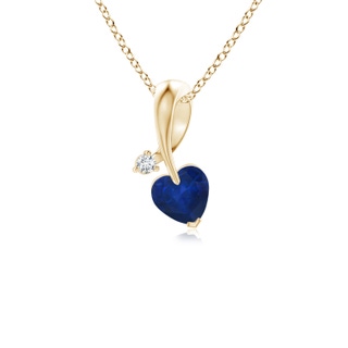 Heart AA Blue Sapphire