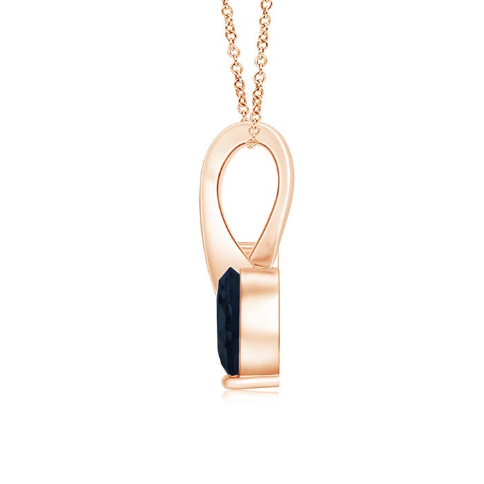 A - Blue Sapphire / 0.51 CT / 14 KT Rose Gold