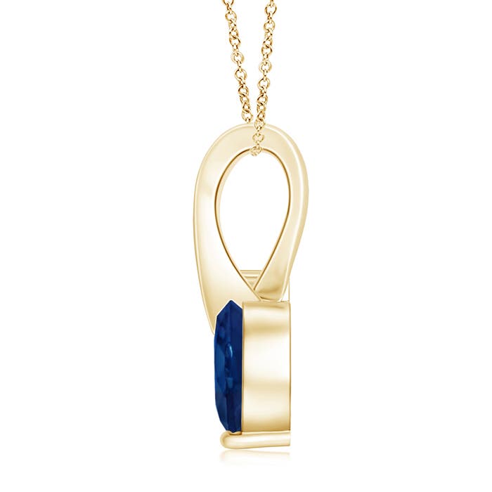 AA - Blue Sapphire / 0.89 CT / 14 KT Yellow Gold