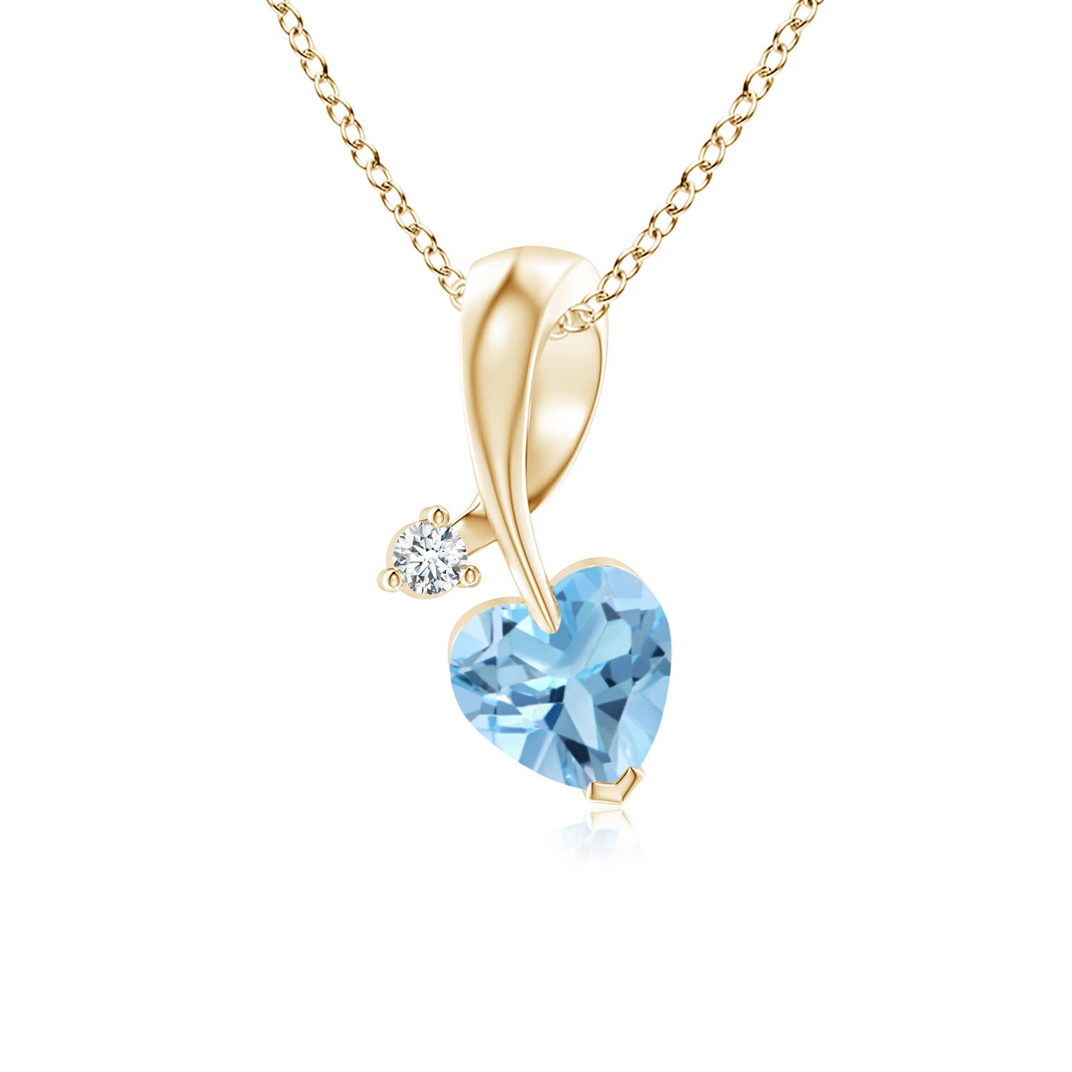 A - Swiss Blue Topaz / 0.63 CT / 14 KT Yellow Gold