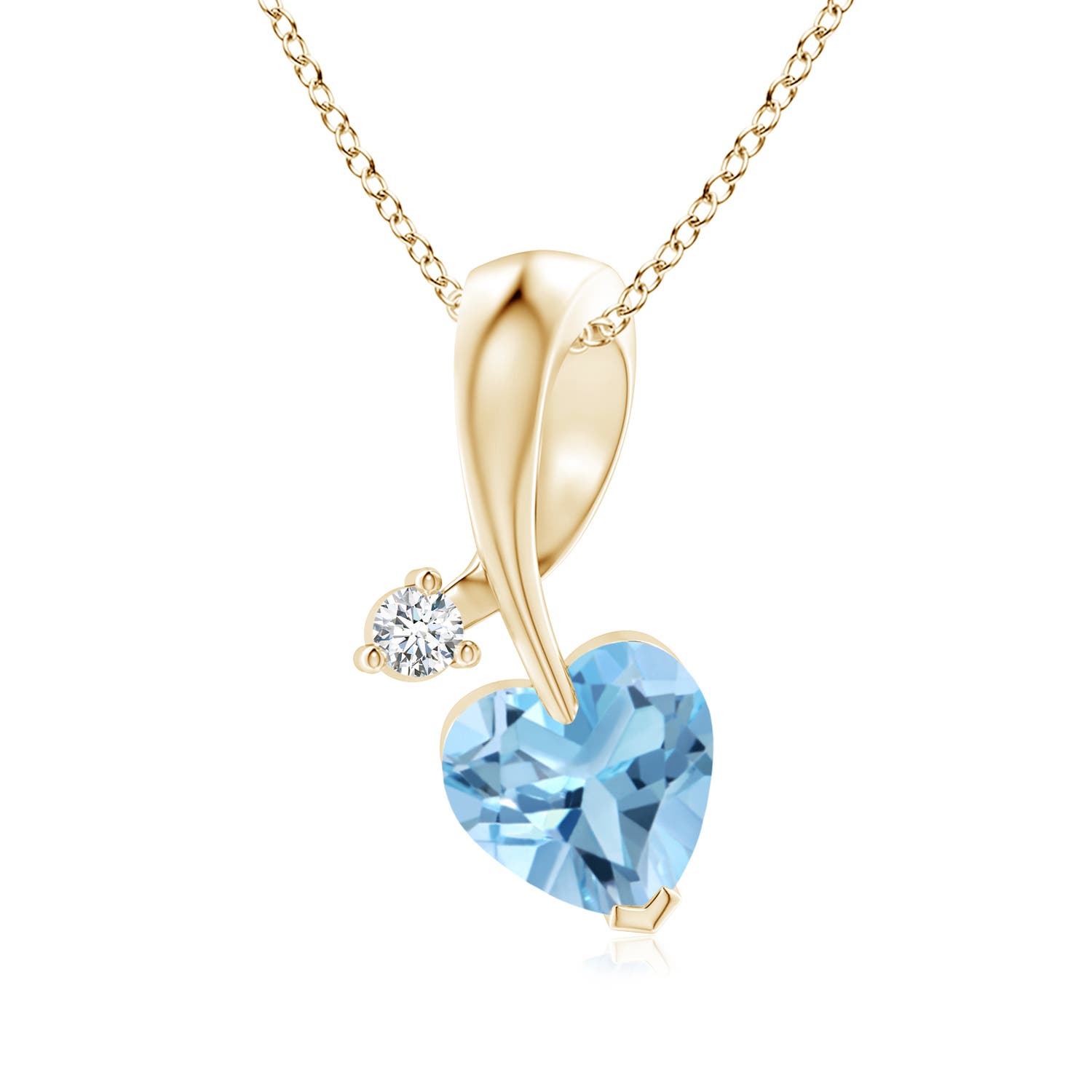 A - Swiss Blue Topaz / 0.96 CT / 14 KT Yellow Gold