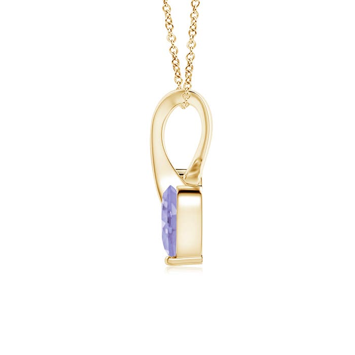 A - Tanzanite / 0.24 CT / 14 KT Yellow Gold