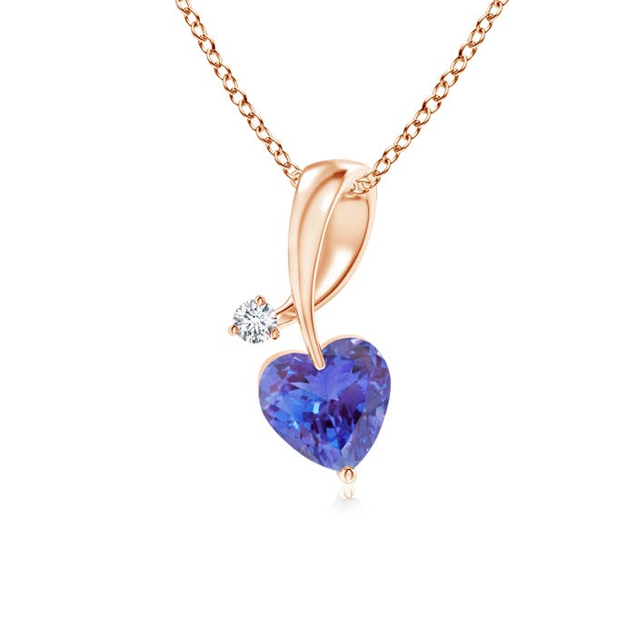 AAA - Tanzanite / 0.24 CT / 14 KT Rose Gold