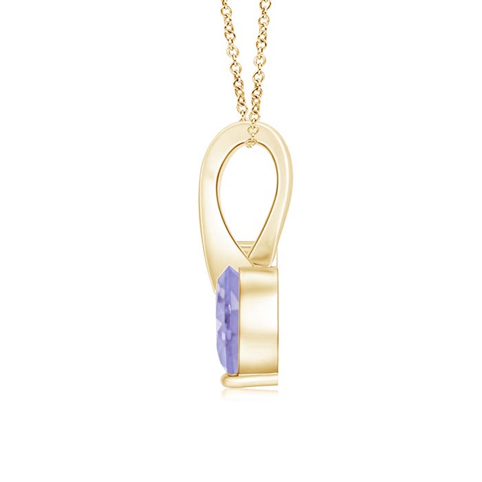 A - Tanzanite / 0.43 CT / 14 KT Yellow Gold