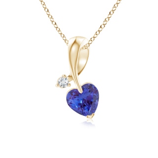 Heart AAAA Tanzanite