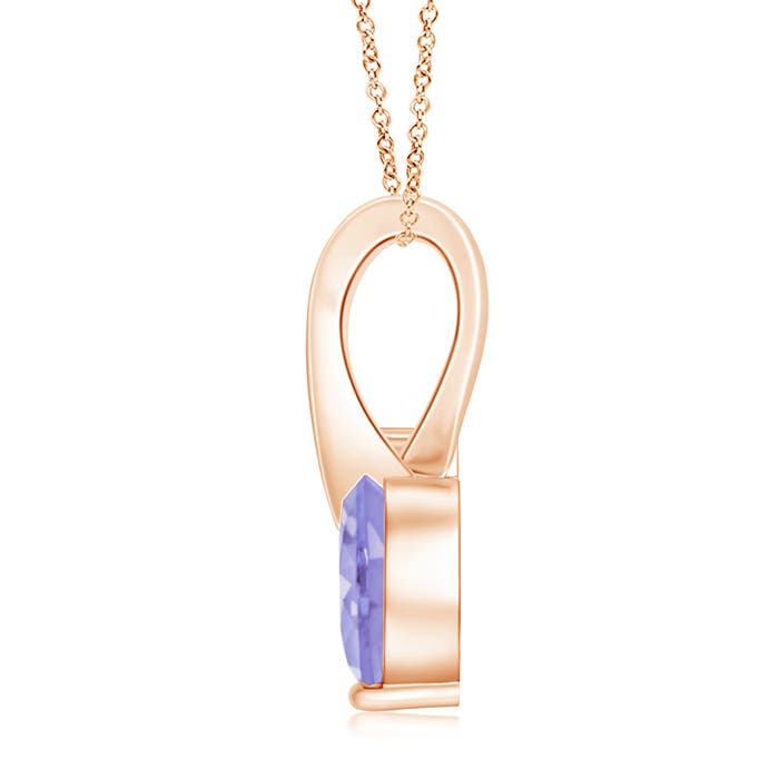 A - Tanzanite / 0.84 CT / 14 KT Rose Gold