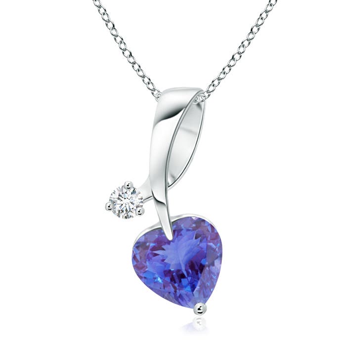 AA - Tanzanite / 0.84 CT / 14 KT White Gold