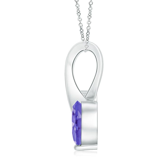 AA - Tanzanite / 0.84 CT / 14 KT White Gold