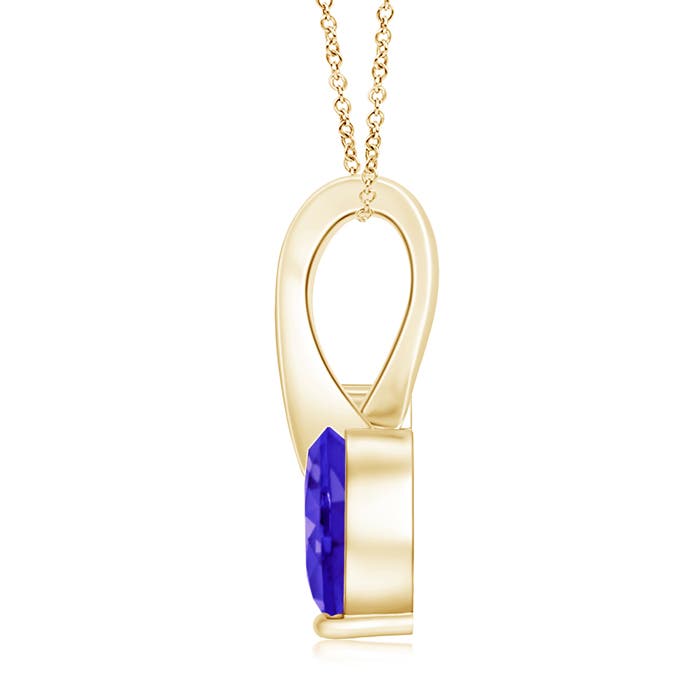 AAAA - Tanzanite / 0.84 CT / 14 KT Yellow Gold