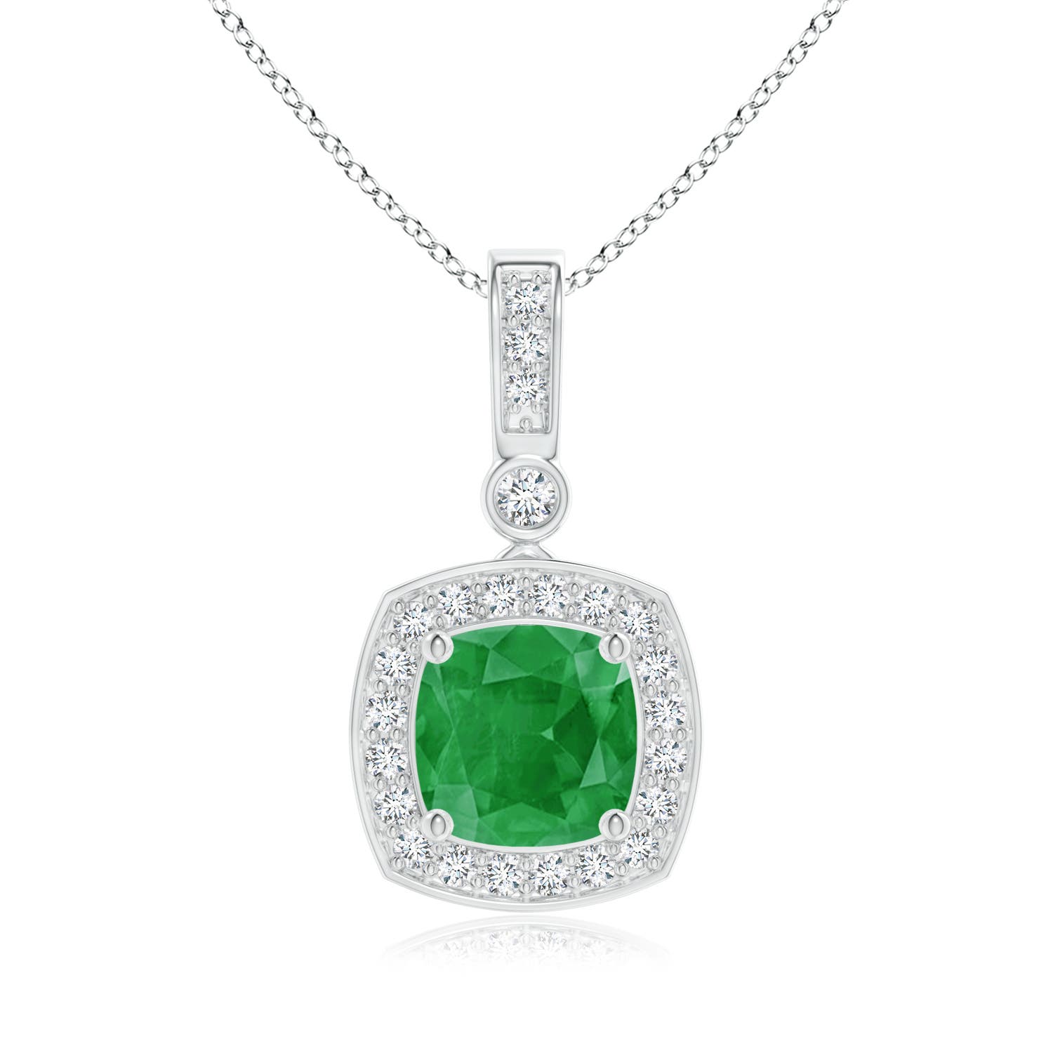 A - Emerald / 1.01 CT / 14 KT White Gold