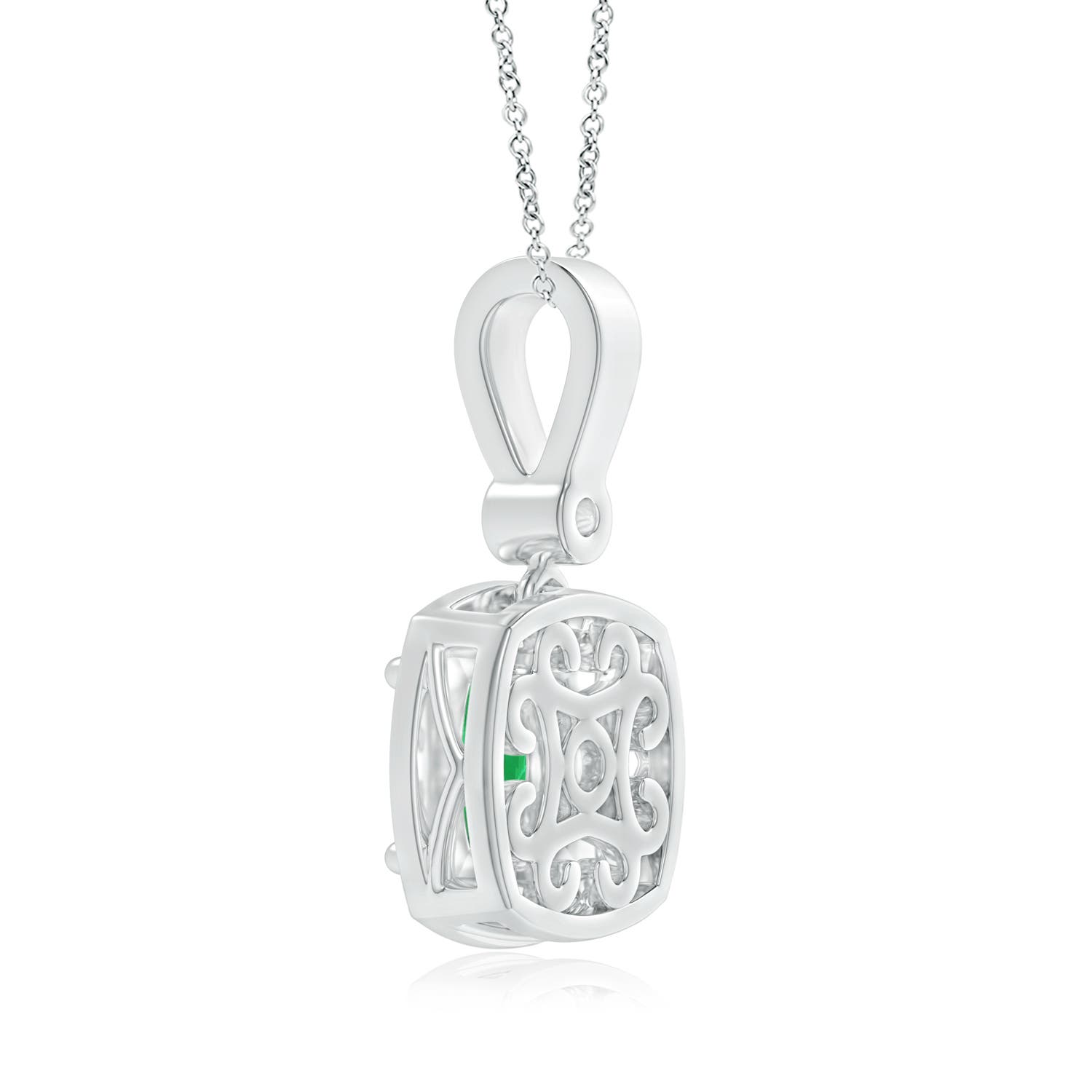 A - Emerald / 1.01 CT / 14 KT White Gold