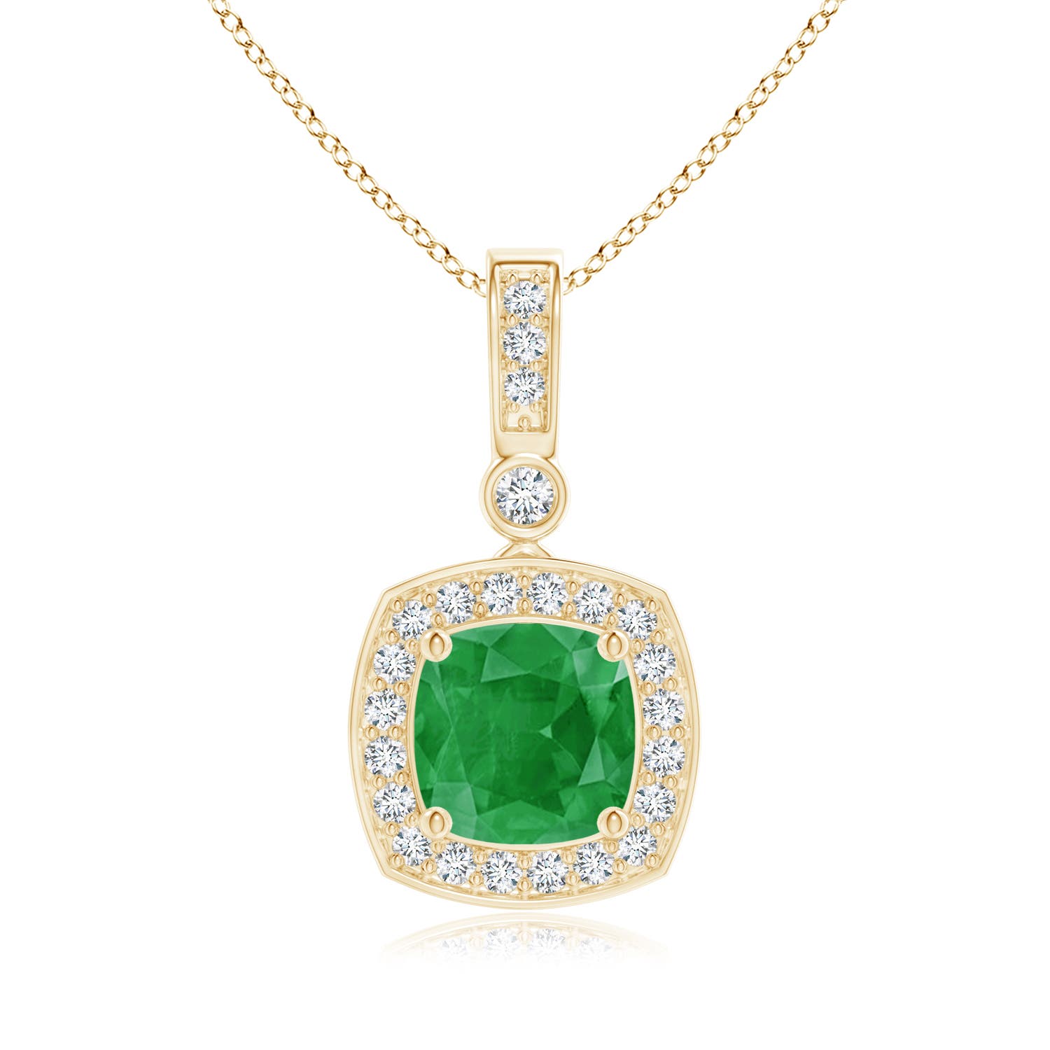 A - Emerald / 1.01 CT / 14 KT Yellow Gold