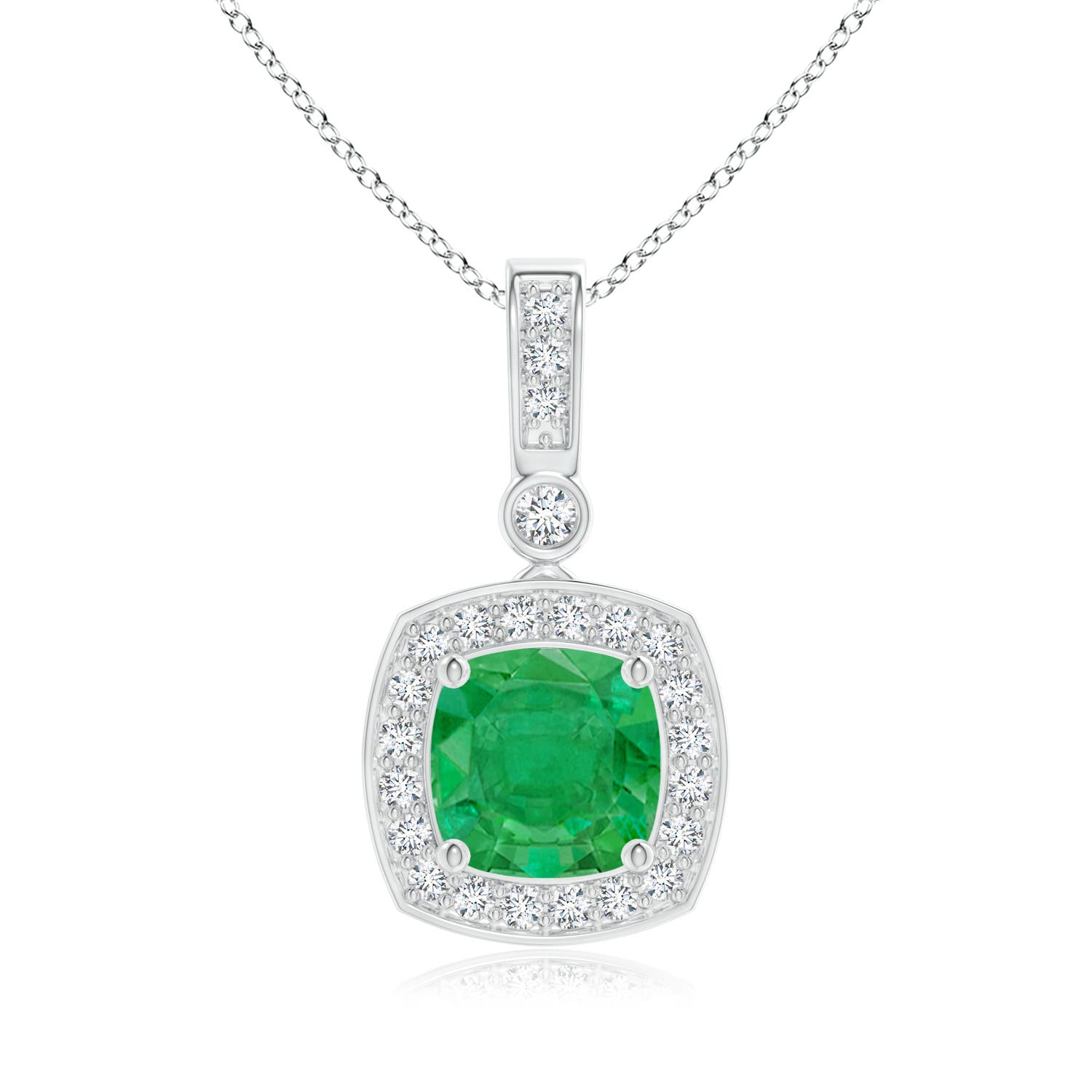 AA - Emerald / 1.01 CT / 14 KT White Gold