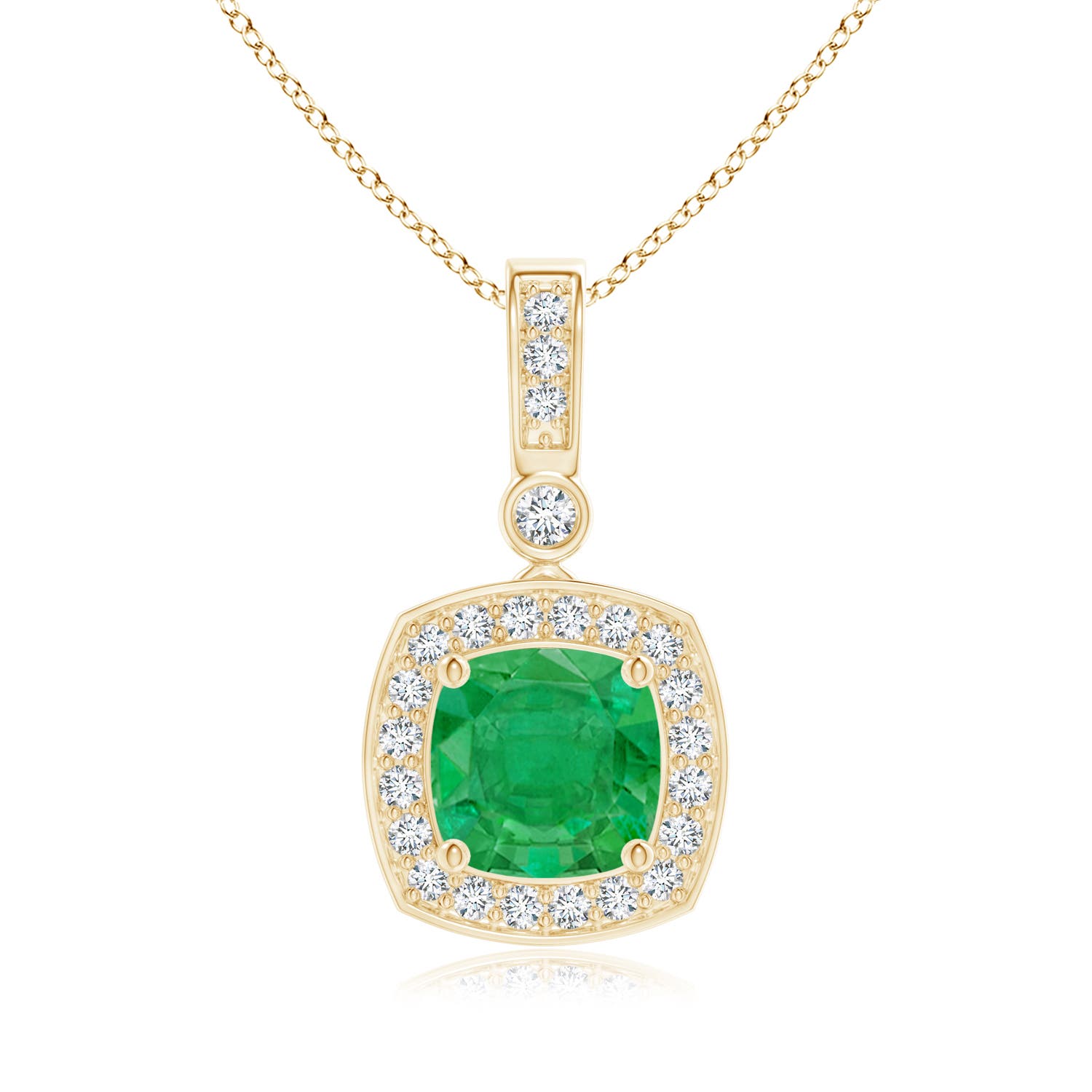 AA - Emerald / 1.01 CT / 14 KT Yellow Gold