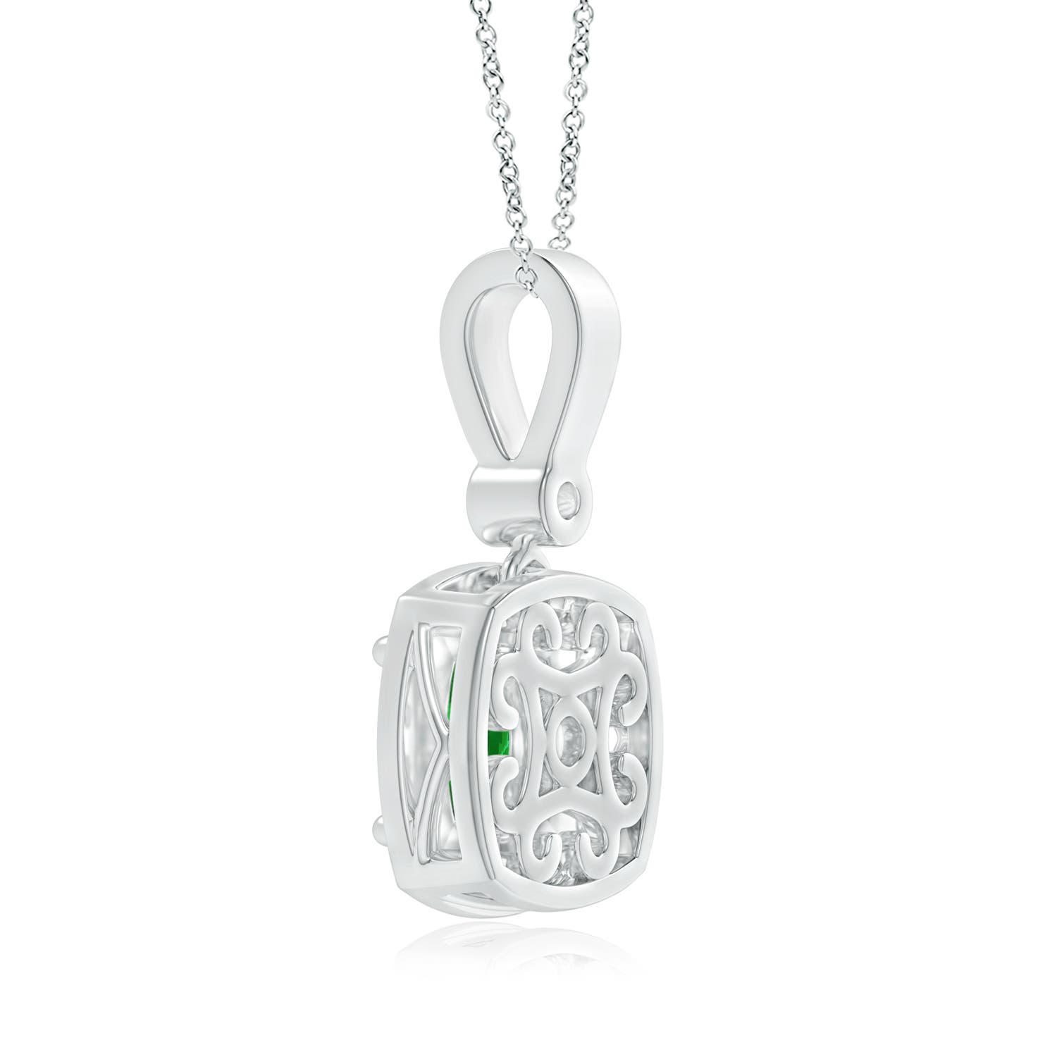 AAAA - Emerald / 1.01 CT / 14 KT White Gold