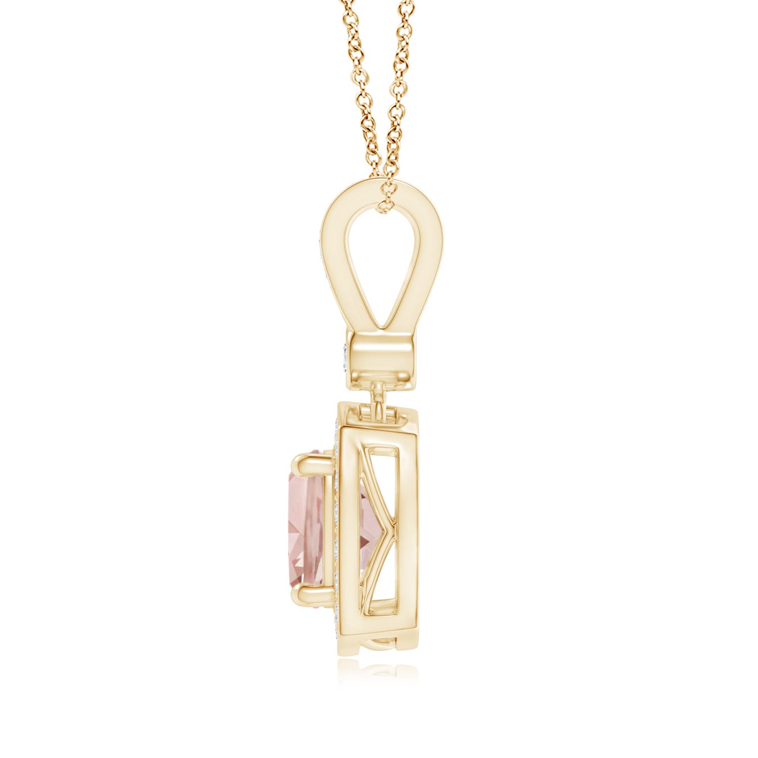 AA - Morganite / 0.91 CT / 14 KT Yellow Gold