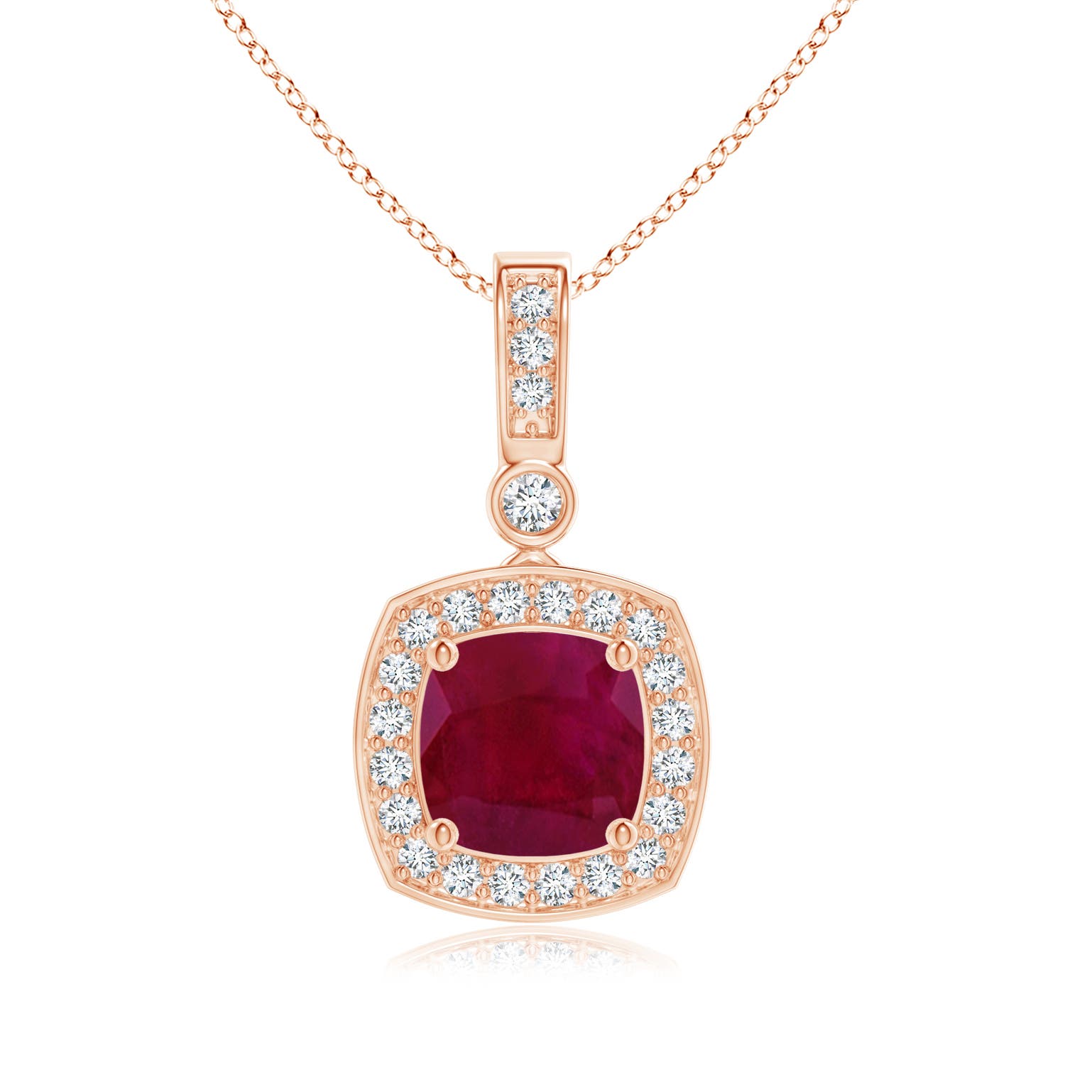 A - Ruby / 1.11 CT / 14 KT Rose Gold