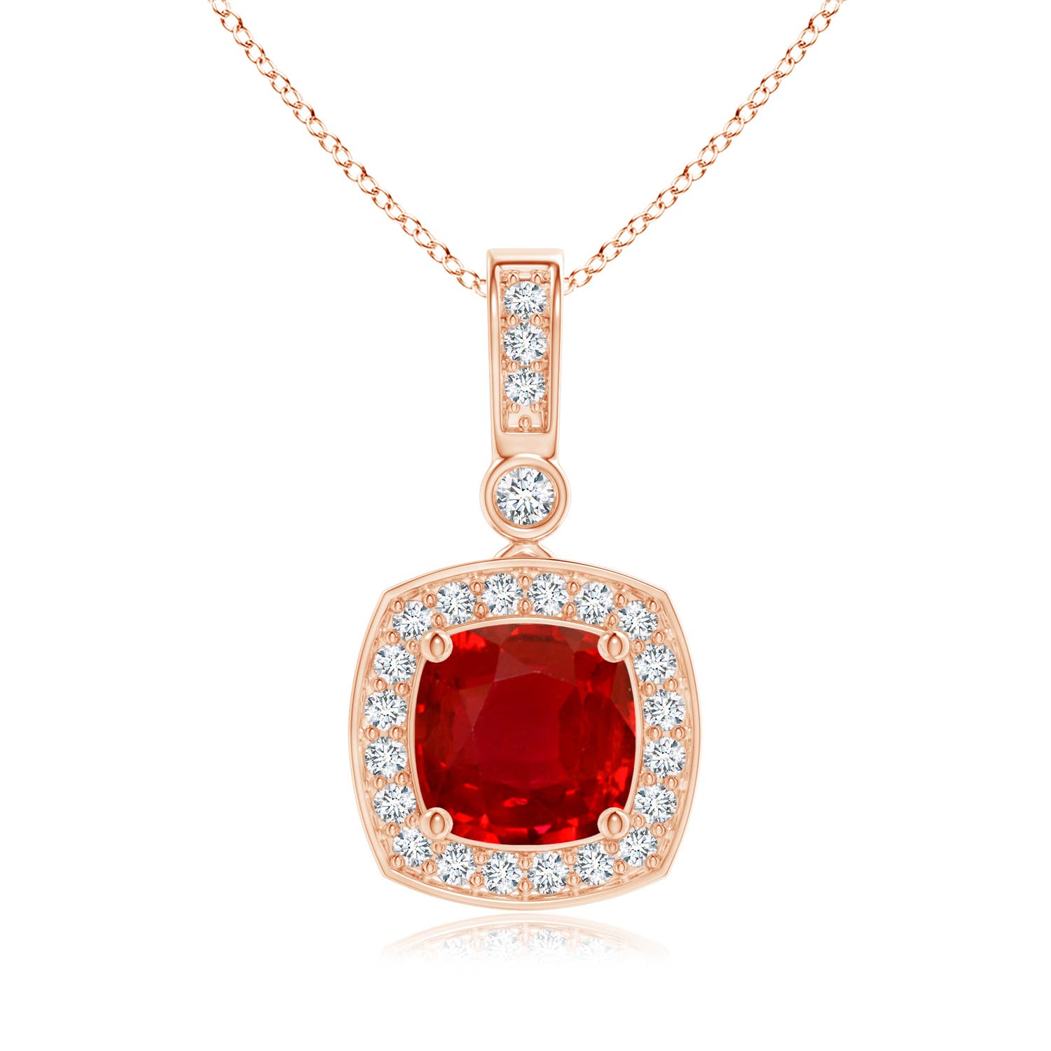 AAA - Ruby / 1.11 CT / 14 KT Rose Gold