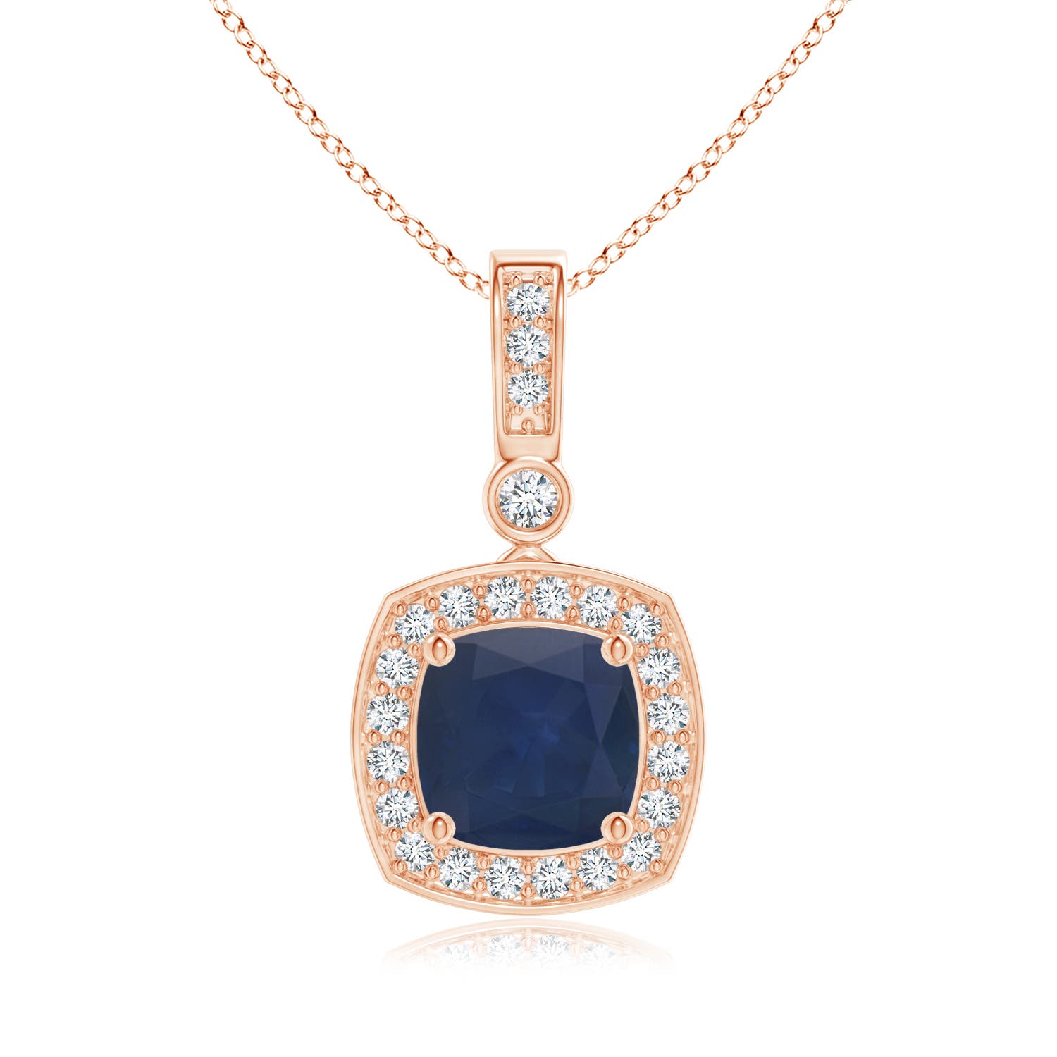 A - Blue Sapphire / 1.16 CT / 14 KT Rose Gold