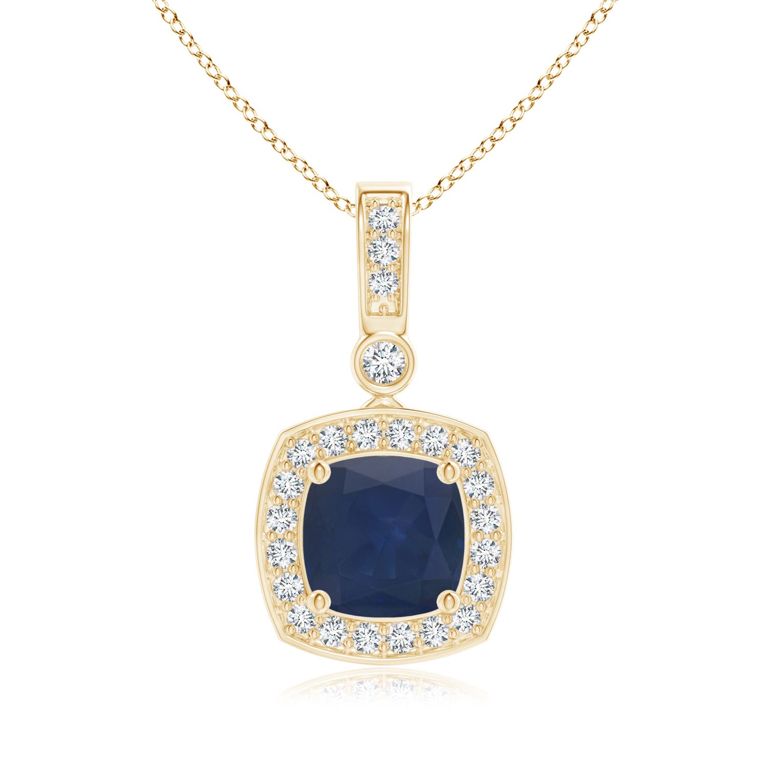 A - Blue Sapphire / 1.16 CT / 14 KT Yellow Gold