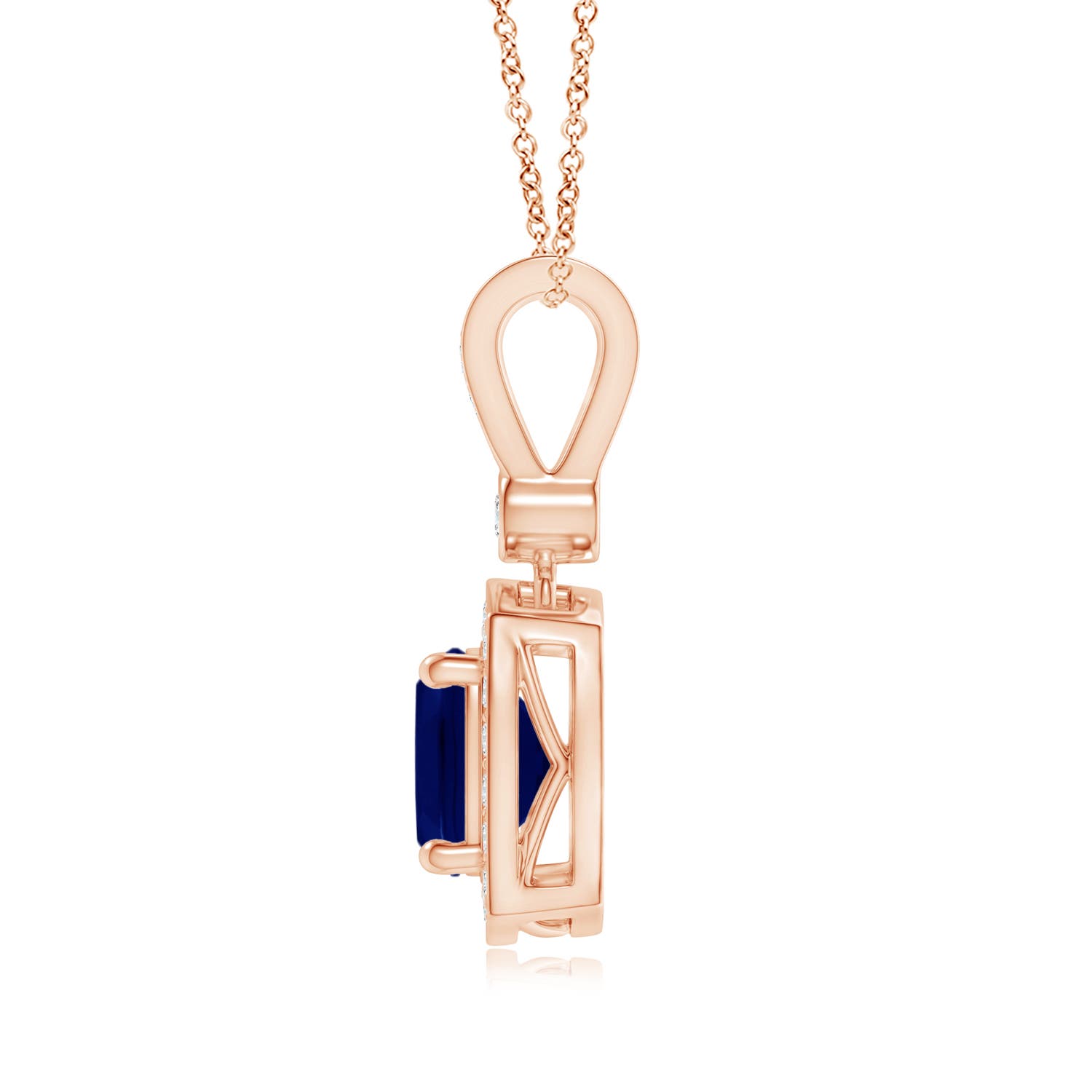 AA - Blue Sapphire / 1.16 CT / 14 KT Rose Gold