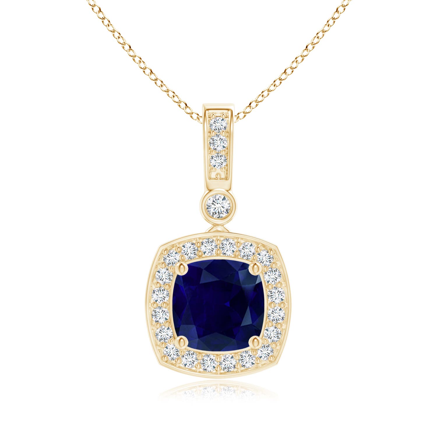 AA - Blue Sapphire / 1.16 CT / 14 KT Yellow Gold