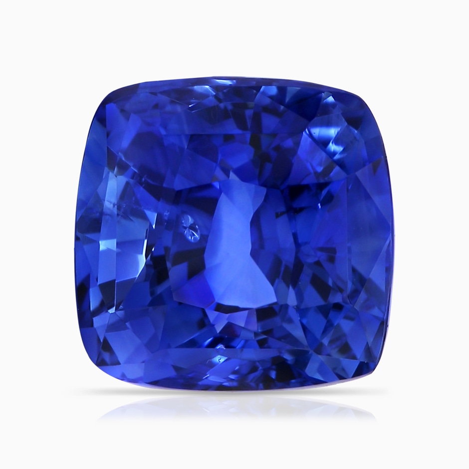 9.87x9.78x7.59mm AAA GIA Certified Cushion Blue Sapphire Pendant with Diamond Halo in Rose Gold side 699
